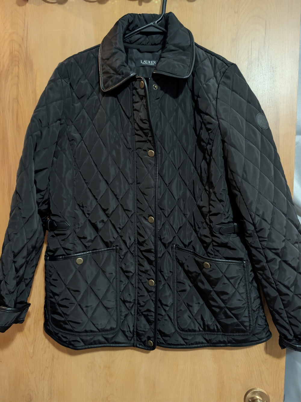 Lauren Ralph Lauren Diamond Quilted Velboa-Lined Jacket - Size M